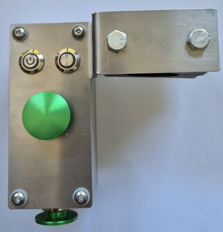 Neuer Edelstahl-Gashebel f&uuml;r E-PowerBarrow Elektroschubkarre