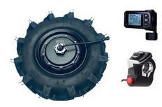 Quinder brushless Antriebset mit Radnabenmotor 16" , DC Kontroller und Gas Quinder brushless Antriebset mit Radnabenmotor 16" , DC Kontroller und Gas